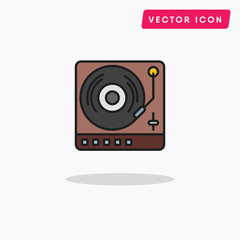 Gramophone vector icon