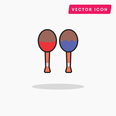 Maracas vector icon