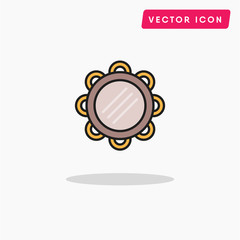 tambourine vector icon