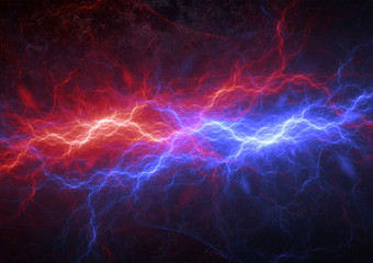 Fire and ice lightning, plasma energy background