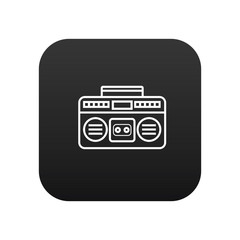 Tape recorder vector icon