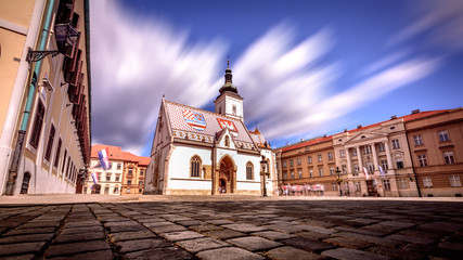 Obraz premium St. Mark's church Zagreb - Croatia