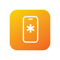 Fototapeta premium Medical app vector icon