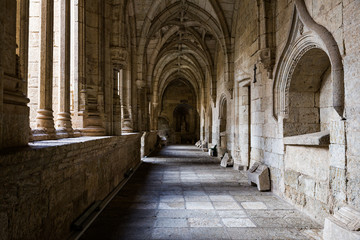 Cloister in the Cathedral of Ciudad Rodrigo. Salamanca. Spain.