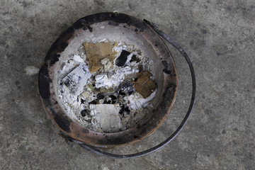 charcoal grill at home