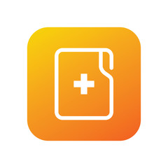 Medical document vector icon