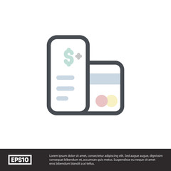 Mobile medical vector icon