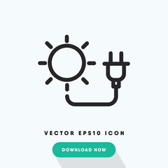 Ecology energy flower green nature plant power tree icon