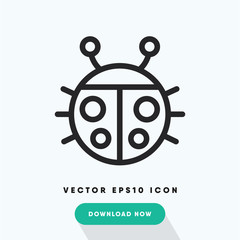 Ladybug vector icon