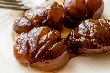 Turkish Chestnut Dessert / Kestane Sekeri