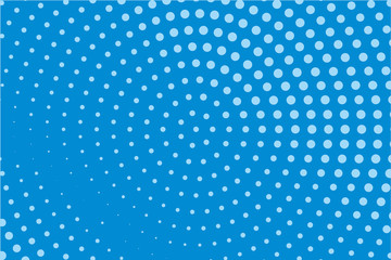 Comic pattern. Halftone background. Blue color. Dotted retro backdrop, panels with dots, points, circles, rounds 