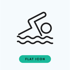 Swimming vector icon