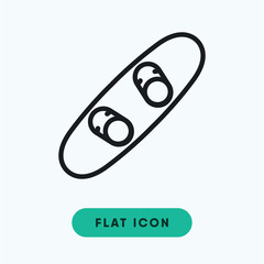Snowboard vector icon
