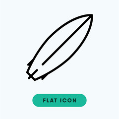 Surfboard vector icon