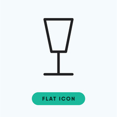 Wineglass vector icon