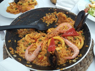 Paella de Mariscos muy sabrosa 