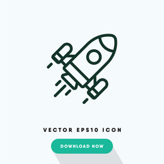 Rocket vector icon