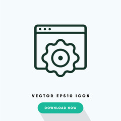 Internet settings vector icon