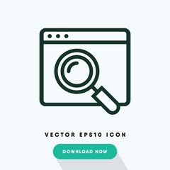 Internet search vector icon