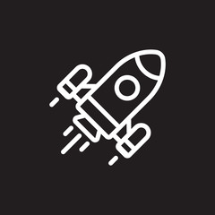 Rocket vector icon