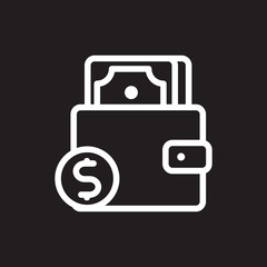 Wallet vector icon