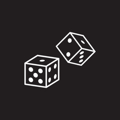Dice vector icon