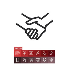 Agreement icon, deal symbol. Modern, simple flat vector illustration for web site or mobile app