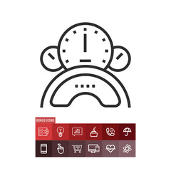 Speedometer icon, steering wheel symbol. Modern, simple flat vector illustration for web site or mobile app