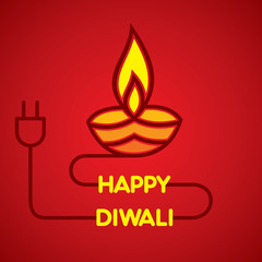 creative happy diwali festival greeting design