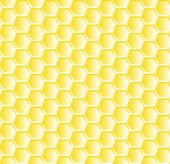 seamless pattern with bee honeycombs