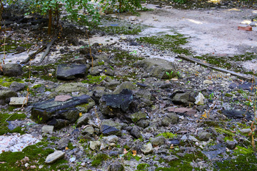 The destroyed building of the factory workshop, which worked for the defense industry of Ukraine. Robbery and an act of vandalism. September 2017