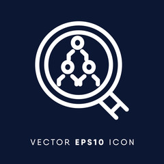 Business focus icon, business symbol. Modern, simple flat vector illustration for web site or mobile app