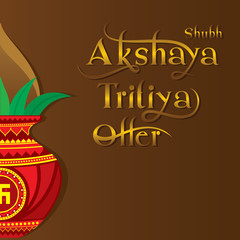 creative template design of akshaya tritiya