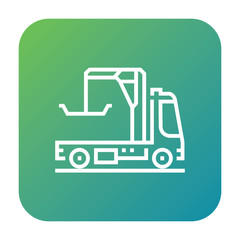 Tow truck icon, car lifter symbol. Modern, simple flat vector illustration for web site or mobile app