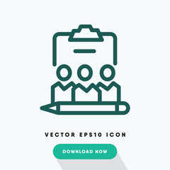 Project icon, plan symbol. Modern, simple flat vector illustration for web site or mobile app