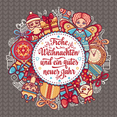 Frohe Weihnacht.  Xmas Congratulations in Germany