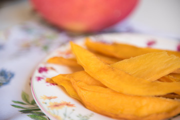 Raw organic dehydrated mango