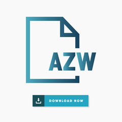 AZW file vector icon