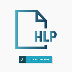 Hlp file vector icon