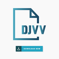 Djvv file vector icon