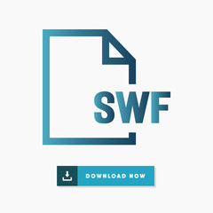 Swf file vector icon