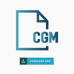 Cgm file vector icon