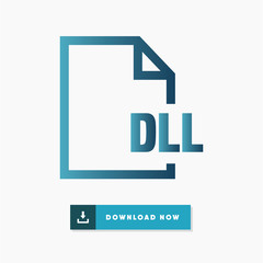 Dll file vector icon