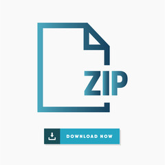 Zip file vector icon