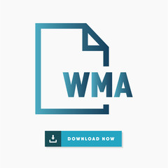 Wma file vector icon