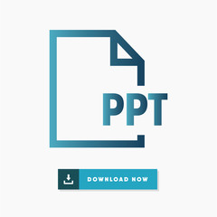 Ppt file vector icon
