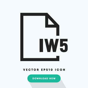 Iw5 file vector icon