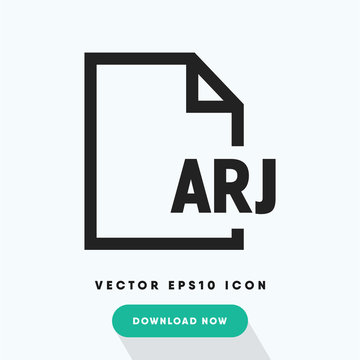 Arj file vector icon