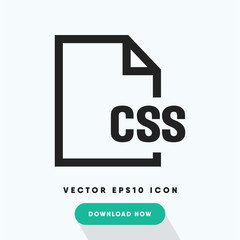 Css file vector icon