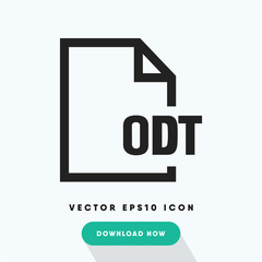 Odt file vector icon